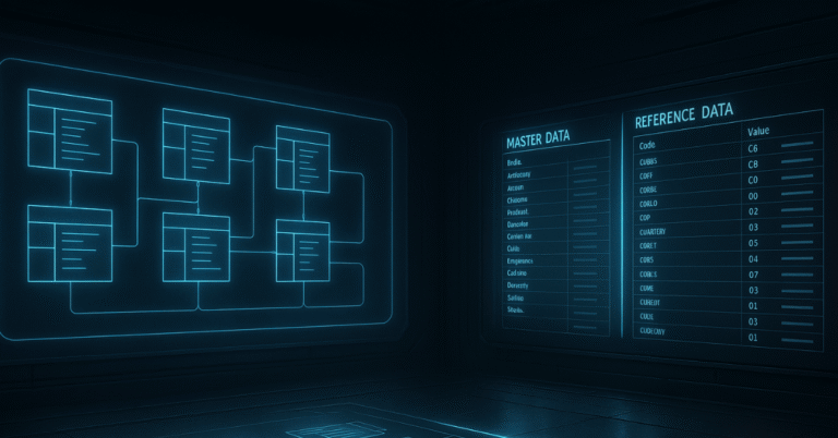 master vs reference data