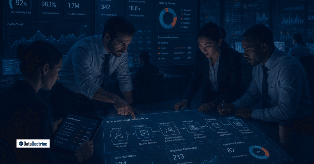 Manual data stewardship does not scale. Learn how to automate validation, alerts, workflows, and rule enforcement in MDM without removing human oversight.