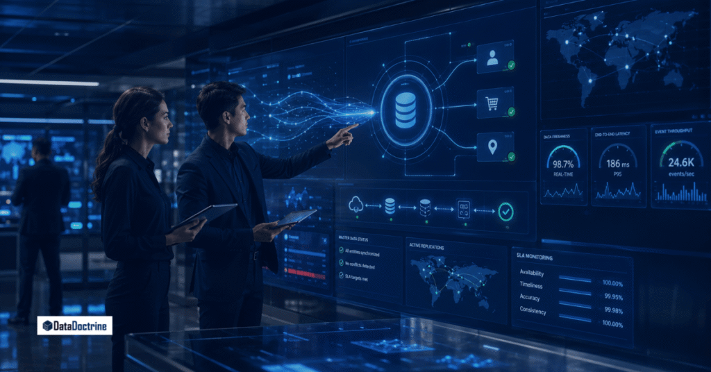 Real-time decisions need trusted master data. Learn how MDM supports latency planning, replication, APIs, CDC, and data freshness SLAs.