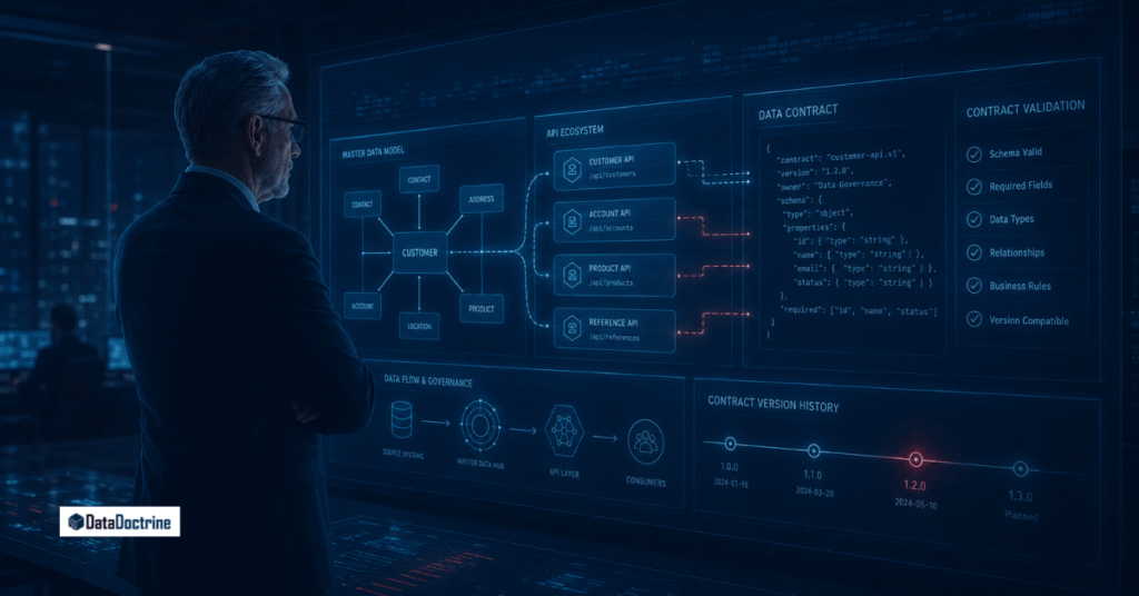 Learn how data contracts, schema-first design, and versioned API contracts make master data APIs more reliable, stable, and easier to govern.